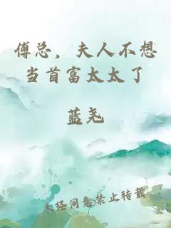 傅总，夫人不想当首富太太了