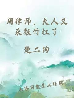 周律师，夫人又来敲竹杠了