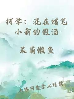 柯学：混在蜡笔小新的假酒