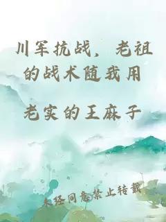 川军抗战，老祖的战术随我用