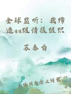 全球监听：我缔造ss级情报组织