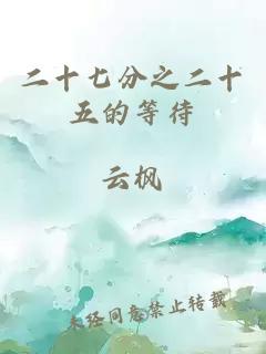 二十七分之二十五的等待
